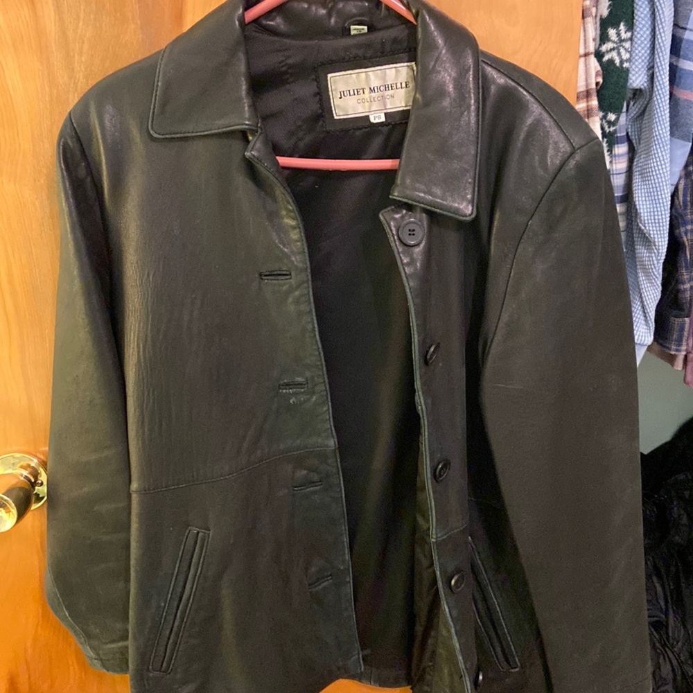 Vintage Petite Juliet Michelle Leather Coat